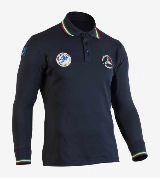 Long sleeved polo shirt Protezione Civile Nazionale