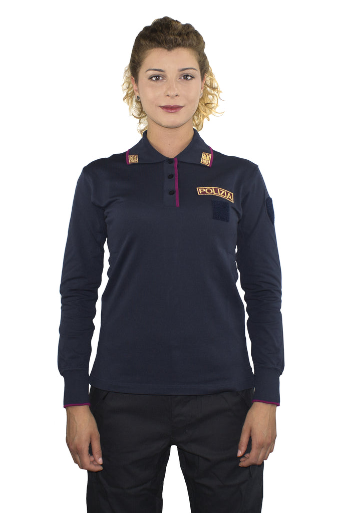 POLICE LONG SLEEVE POLO WOMAN