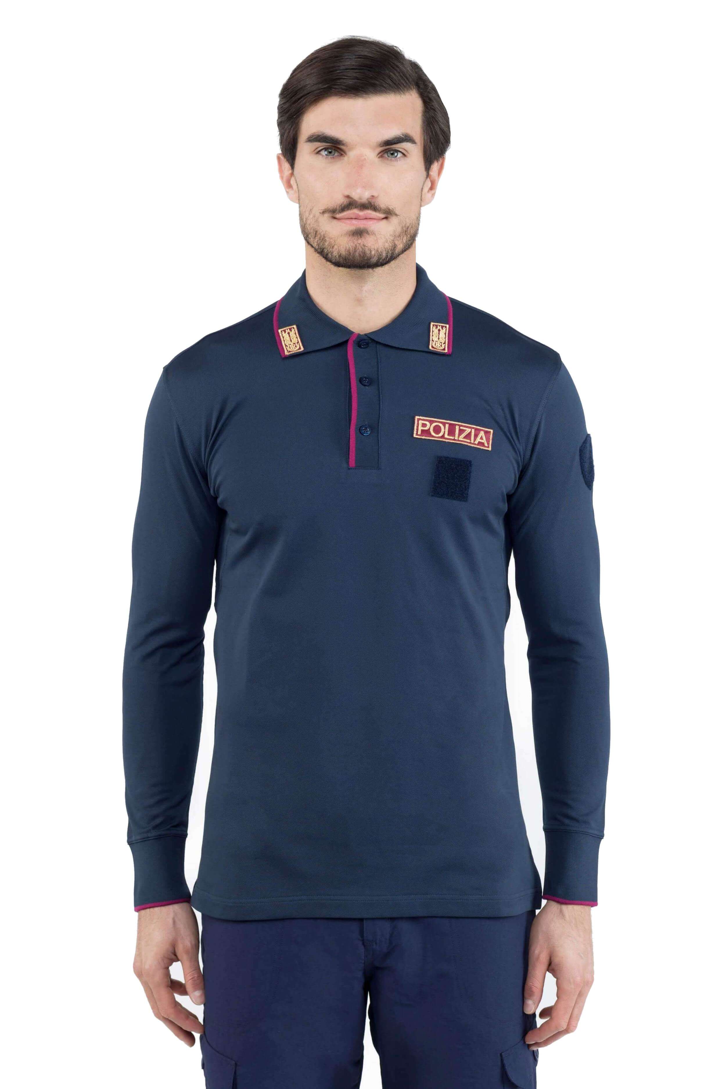 POLICE LONG SLEEVE POLO